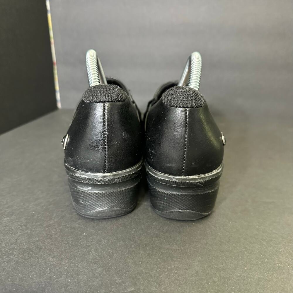 Keen size 10 Mora Clog Leather Comfort Slip On Shoes Black - Picture 5 of 12